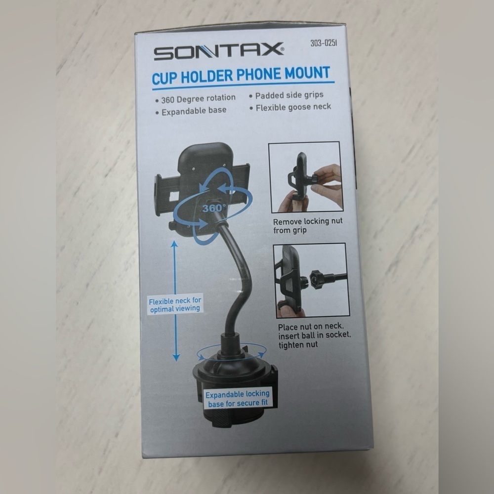 NWT Sontax Cup Holder Phone Mount - Picture 3 of 6